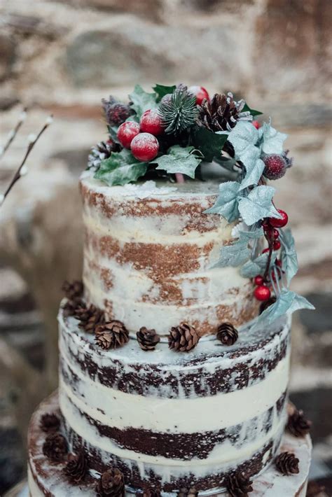The Best Christmas Wedding Ideas Chwv Winter Wedding Cake