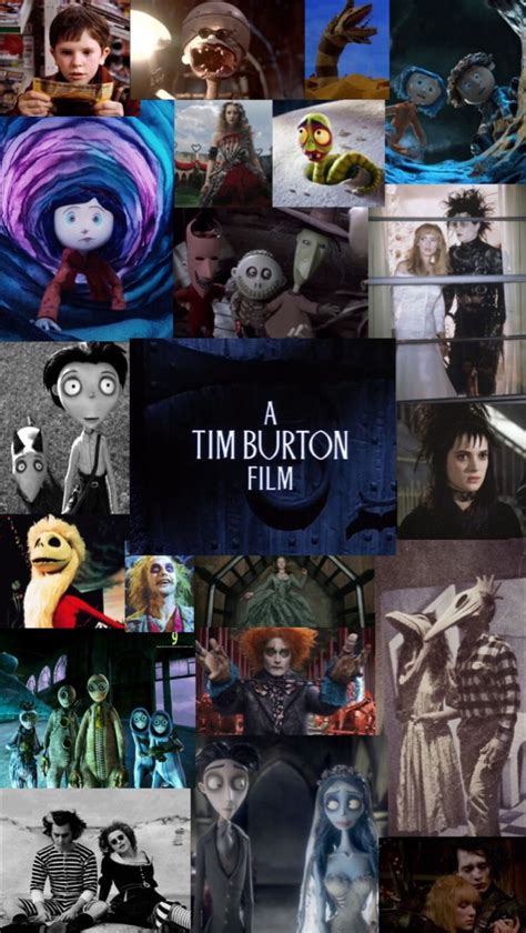 Tim Burton Movie Collage Wallpaper