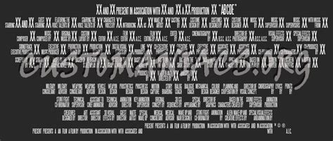Extended Tracertong Credit Font Dvd Covers And Labels By Customaniacs