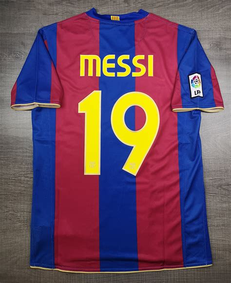 Retro Barcelona 2006 Home 19 Messi Soccer Jersey Football Etsy