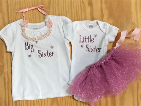 Big sister little sister outfit, onesies | Sister outfits, Big sister little sister, Big sister