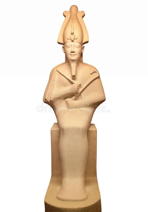 Statue Of Osiris Isolated On White He Was Son Of Ra Lord Of The Dead And Rebirth God Of