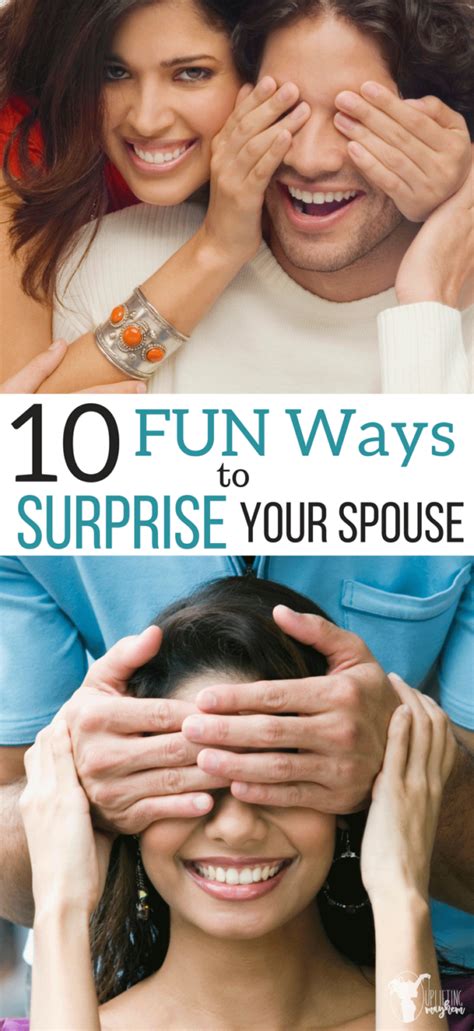 Ways To Surprise Your Spouse Uplifting Mayhem