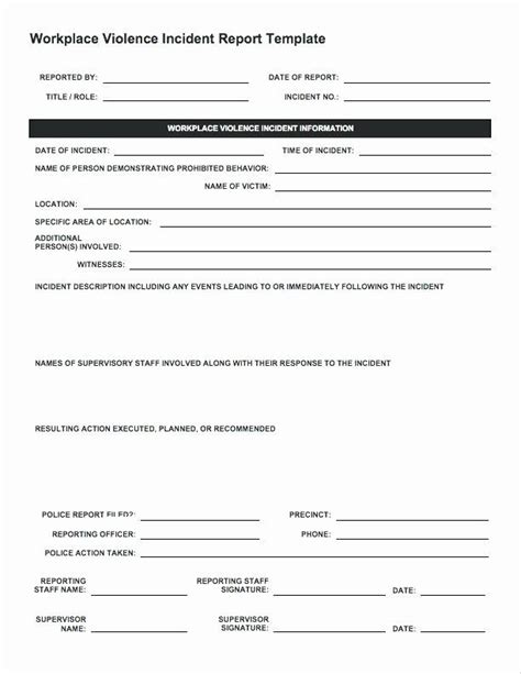 Security Guard Incident Report Template Elegant Security Guard Daily