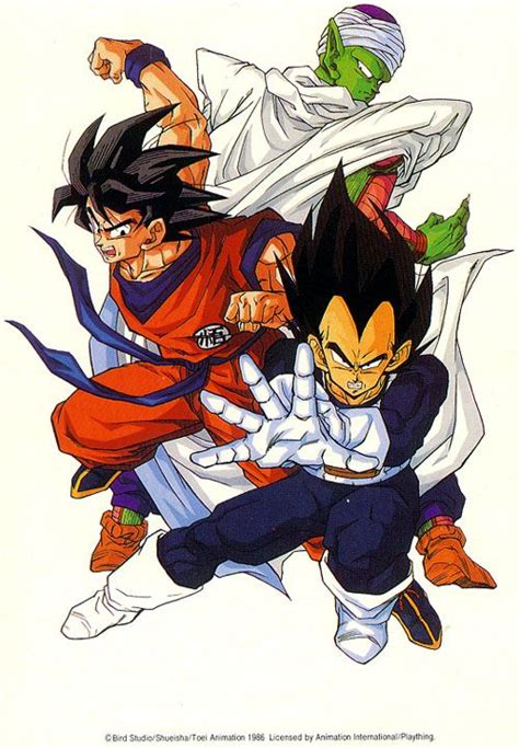 Goku Vegeta And Piccolo Dragon Ball Anime Dragon Ball Dragon Ball Z
