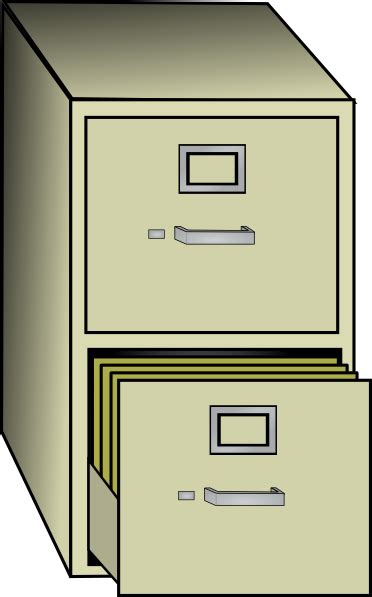Maybe you would like to learn more about one of these? Metal File Cabinet Clip Art at Clker.com - vector clip art ...