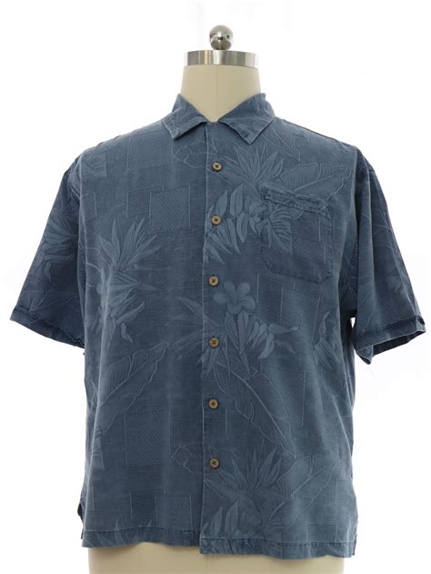 Hawaiian Shirt S Jamaica Jaxx Mens Dusty Blue Heavy Weight Silk