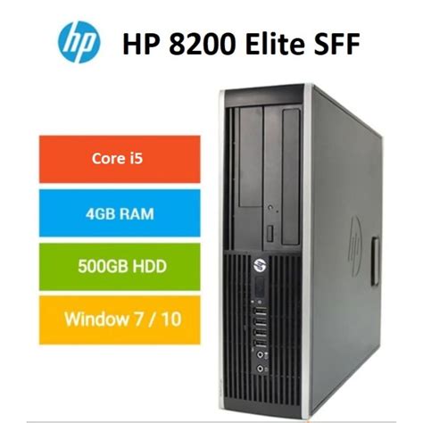 Hp 8200 Elite Sff Desktop Pc Komputer Monitor 19inch Wide Screen Full