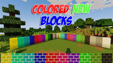 Colored New Blocks Minecraft Mod