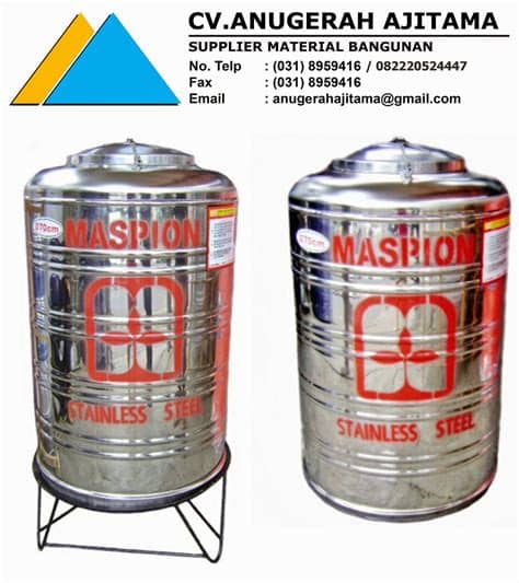 Tangki air stainless steel penguin dirancang sebagai tempat penyimpanan air bersih. SUPPLIER BAHAN BANGUNAN | JUAL BAHAN BANGUNAN: JUAL TANDON ...