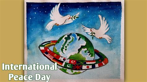 International Peace Day Poster Peace Drawing Easy World Peace Day