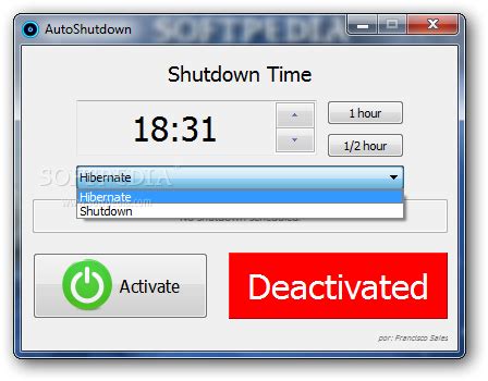 In fact, there are multiple ways to do the task and you can proceed with any one of them that you think is convenient for you. Download AutoShutdown 2.0