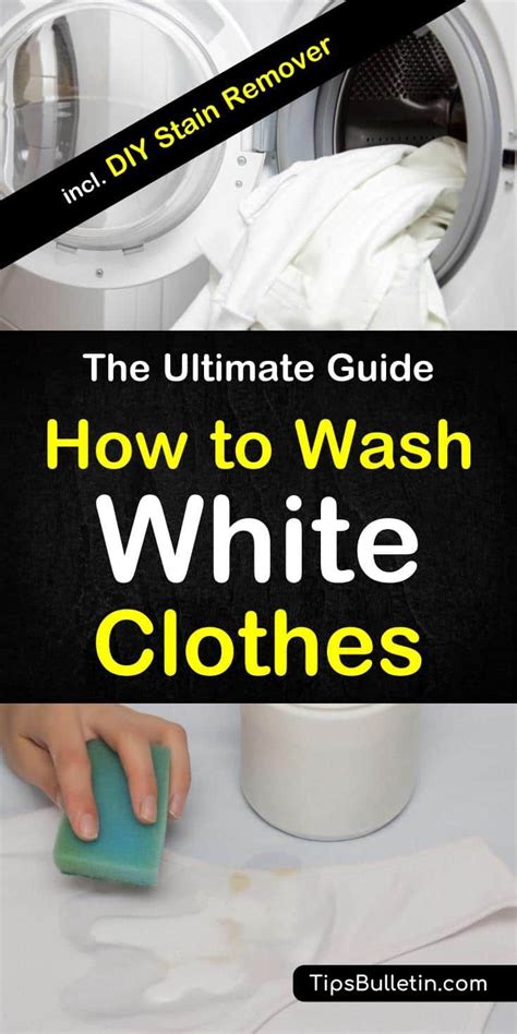 Soak the clothes in cold. 6+ Smart Ways to Wash White Clothes | Washing white ...