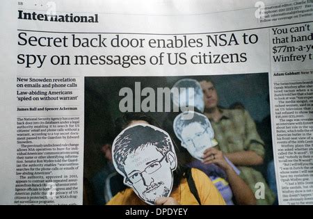 Guardian Newspaper Headline Nsa Europe Demands Answers From Obama Over