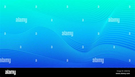 Turquoise Blue Gradient Abstract Vector Background With Dynamic Wavy