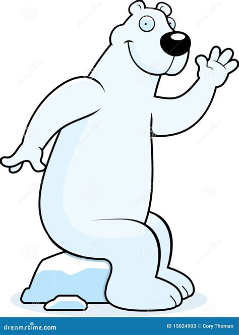Polar Bear Sitting Stock Vector Illustration Of Happy 15024903