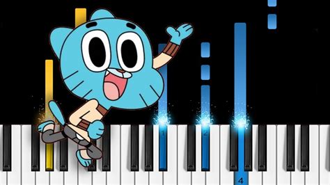 The Amazing World Of Gumball Theme Song Piano Tutorial Youtube