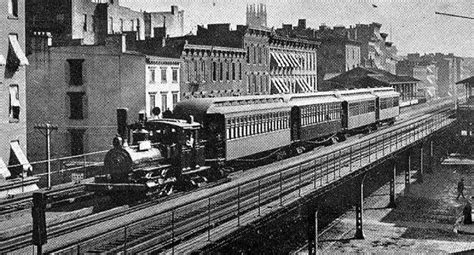 New York Elevated Railroad 6th Avenue Line 1886 Photo Credit Mid