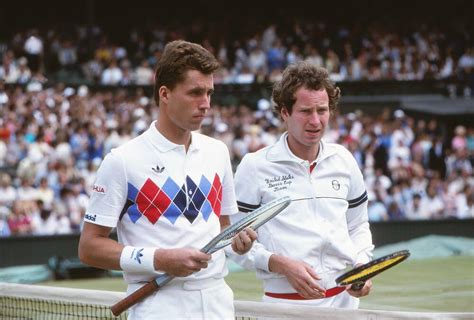 Ivan Lendl And John Mcenroe 1983 Wimbledon Photographic Print For Sale