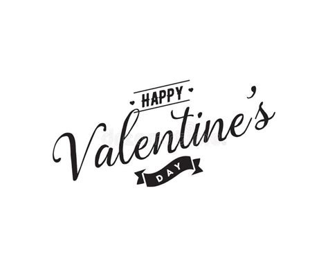 Happy Valentines Day Typography Vector Design Stock Vector