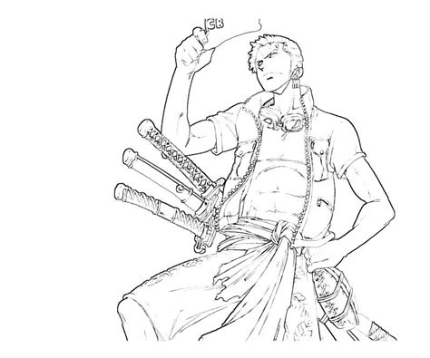 Zoro Coloring Pages Coloring Home