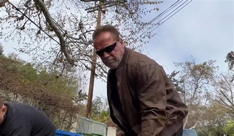 Arnold Schwarzenegger Fixes La Pothole That Apparently Didnt Need
