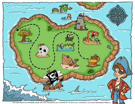 Printable Maps For Kids Genuine Pirate Treasure Map To Print With
