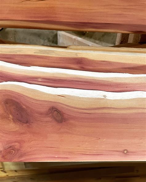 12 Wide Live Edge Aromatic Eastern Red Cedar Planks Boards Etsy