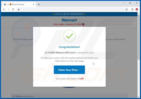 When consumers clicked on the links in the spam text messages, they were taken to landing pages operated by one group of defendants, asking them to register for the free prizes they had been offered.the registration process, the complaint alleges, was actually a method by which the. How to remove Congratulations Walmart Shopper! POP-UP Scam ...