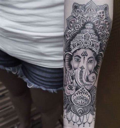 Love the design, but would like different placement, shoulder maybe? 70+ Sacred Hindu Tattoo Ideas - Designs Packed With Color ...