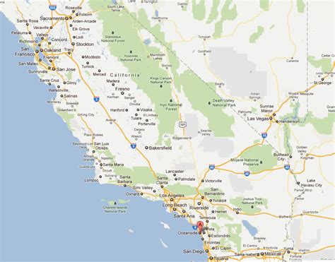 Oceanside California Map