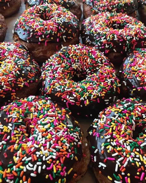 Sometimes Ya Just Need A Simple Chocolate Sprinkled Donut Pvdonuts Sprinkle Donut Donuts