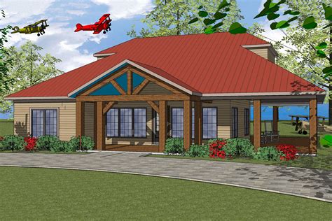 3 Bed Ranch Home Plan With Large Wrap Around Porch 530025ukd