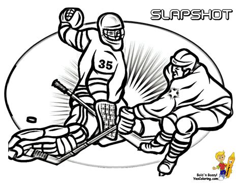 Hockey Player Coloring Pages