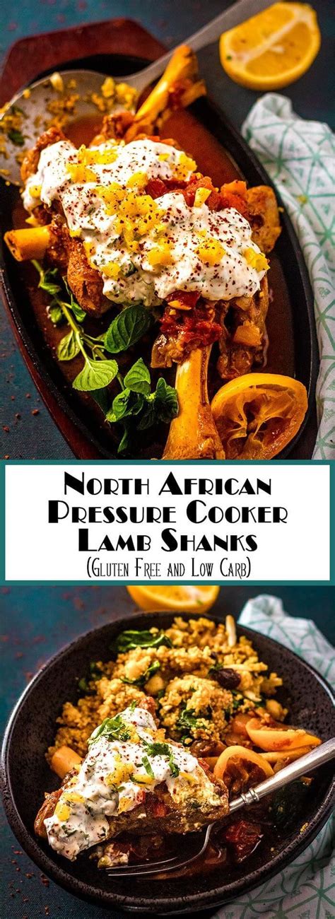 Toasted sliced almonds and chopped parsley. North African Pressure Cooker Lamb Shanks | Recipe ...