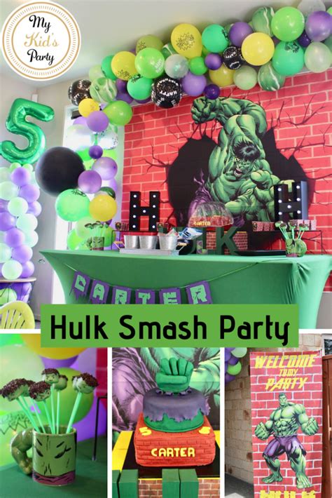 Hulk Smash Party My Kids Party Hulk Smash Party Hulk Birthday