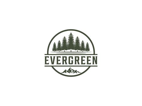 Evergreen Logo Graphic By Wesome24 · Creative Fabrica