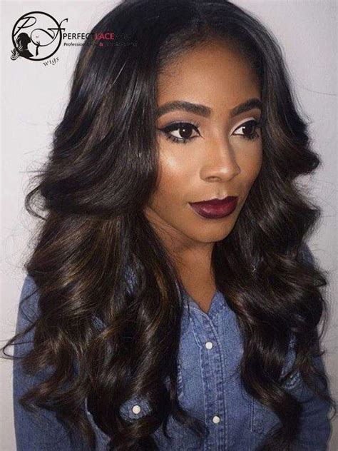 pre plucked body wave brazilian virgin hair full lace wig for black woman