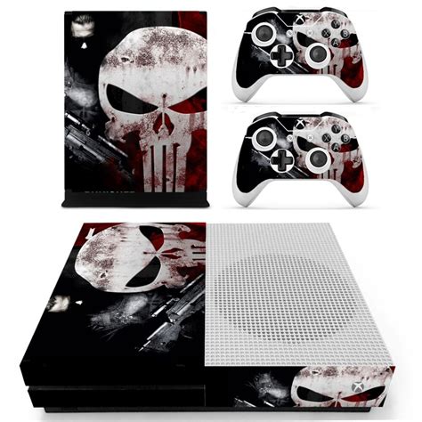 The Punisher Skin Sticker Decal For Xbox One S Console And Controllers