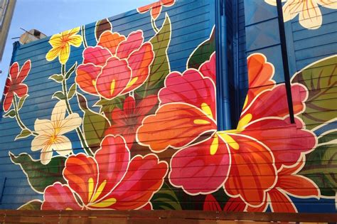 Quirky Homes Show Their True Colors Mural Wall Art Flower Mural