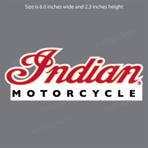 Indian Motorcycle Red Bike Logo Vintage Bumper Sticker Window Decal