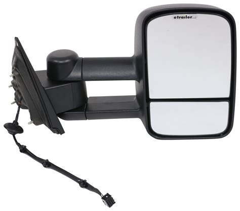 K Source Custom Extendable Towing Mirror Electricheat Textured Black Passenger Side K