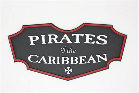 Pirates Of The Caribbean Ride Sign Art Piece Disneyland Etsy