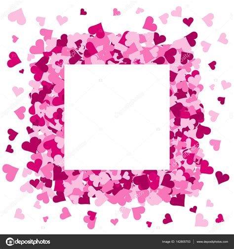 Pink Hearts Frame — Stock Vector © Hibrida13 142805703