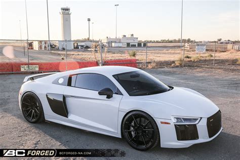 Audi R8 White Bc Forged Eh182 Wheel Front