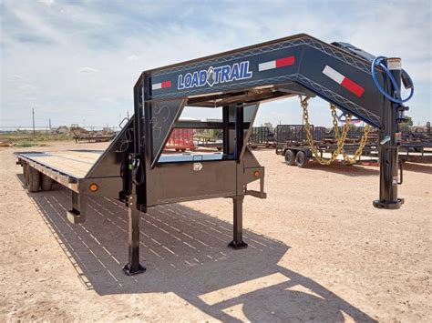 2022 Load Trail 40 Hydraulic Dove Tail Air Ride Gooseneck Trailer