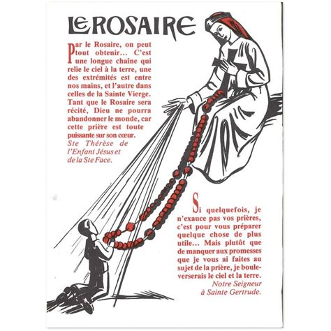 Le Rosaire Dépliant Pour La Récitation Du Rosaire Livres En Famille