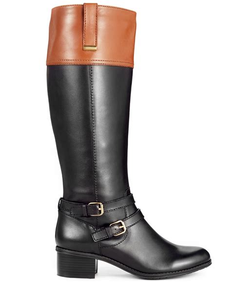 Lyst Bandolino Carlotta Wide Calf Riding Boots A Macys Exclusive In Brown