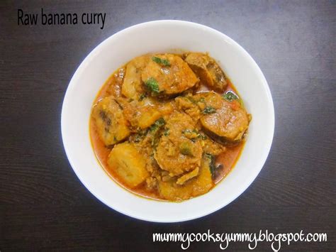Spicy Raw Banana Curry Recipe Plantain Curry Recipe How To Make Raw