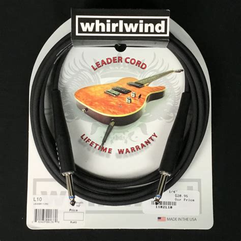 Whirlwind Leader Series Guitarline Cable Woodsys Music